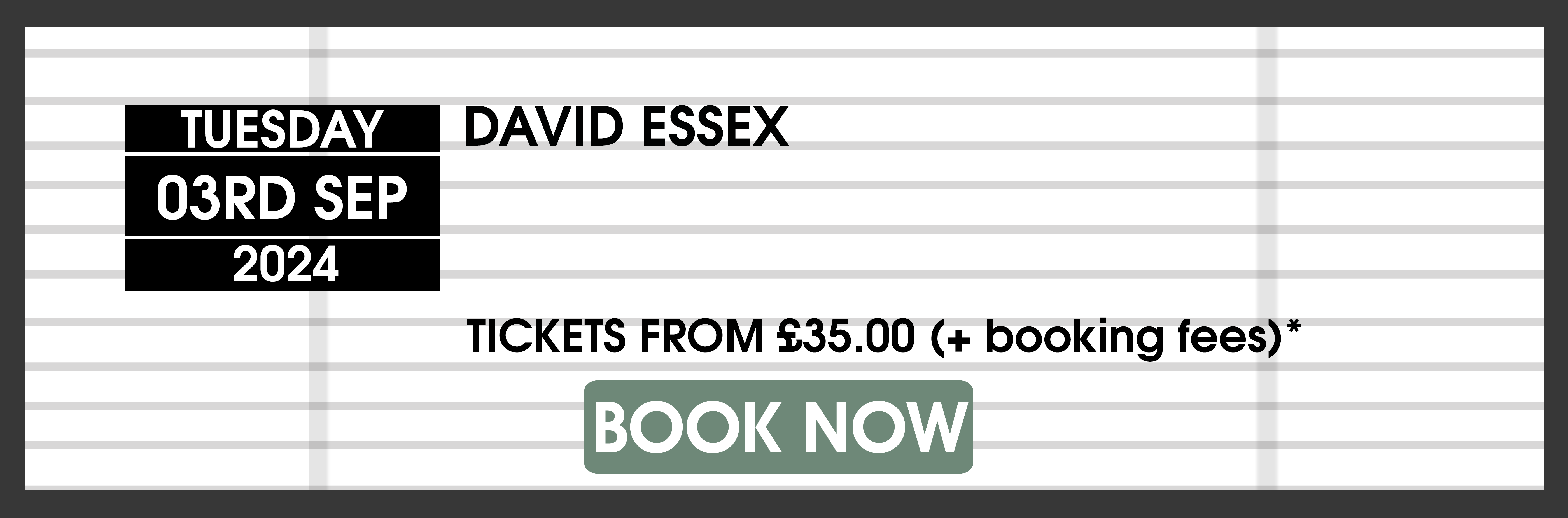 03.09.24 David Essex BOOK NOW