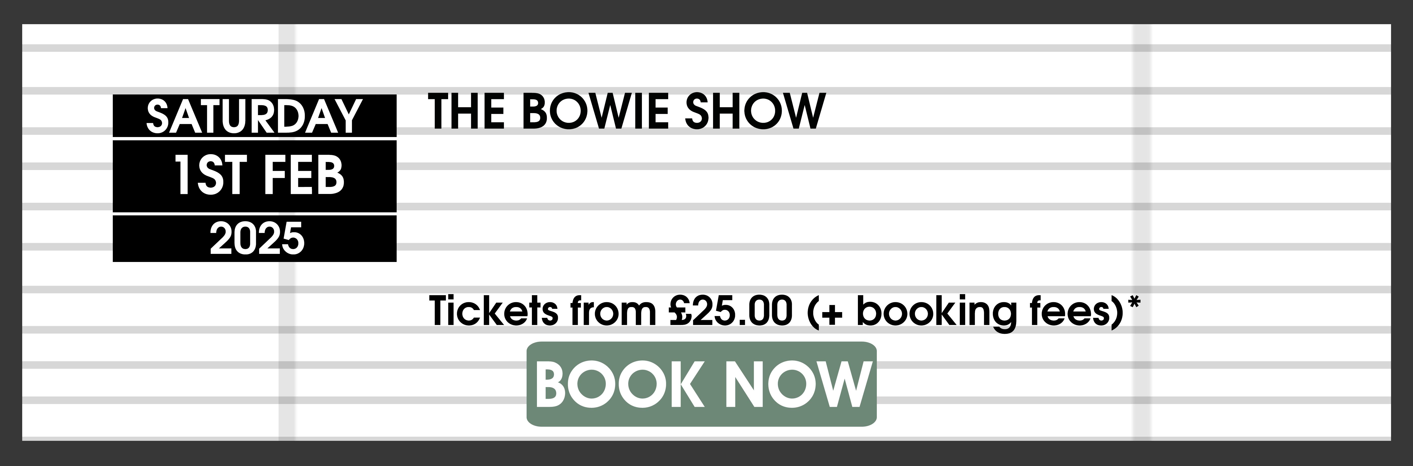 01.02.25 Bowie Show BOOK NOW