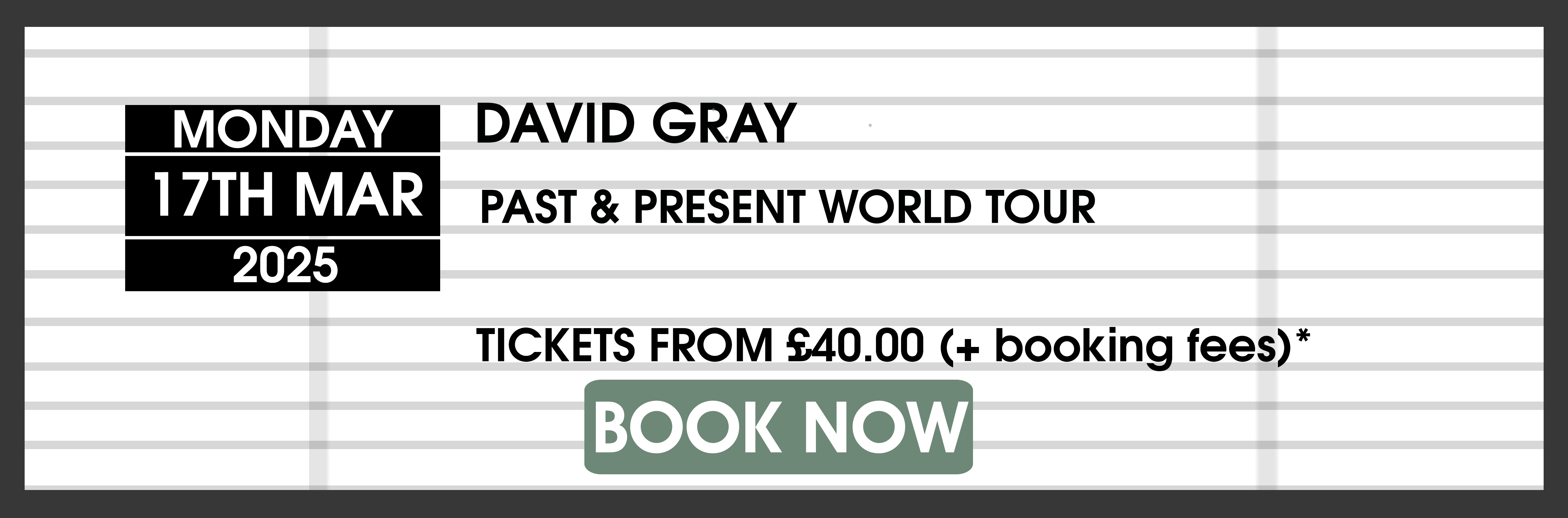 17.03.25 David Gray BOOK NOW