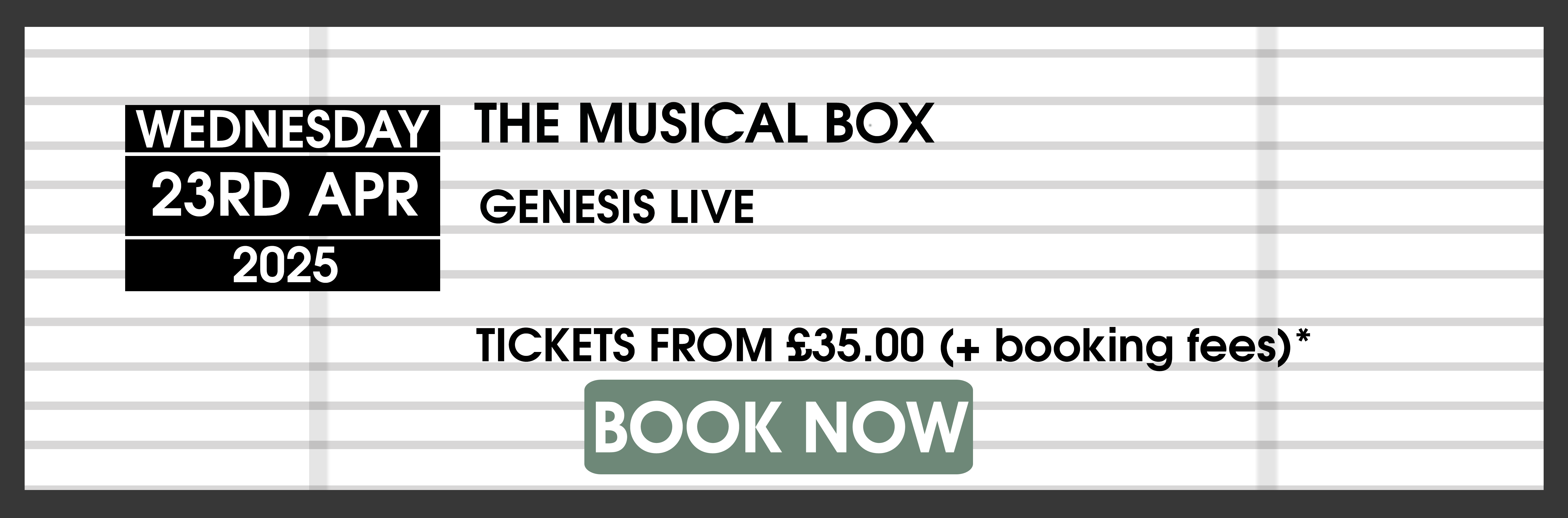 Musical Box - BOOK NOW