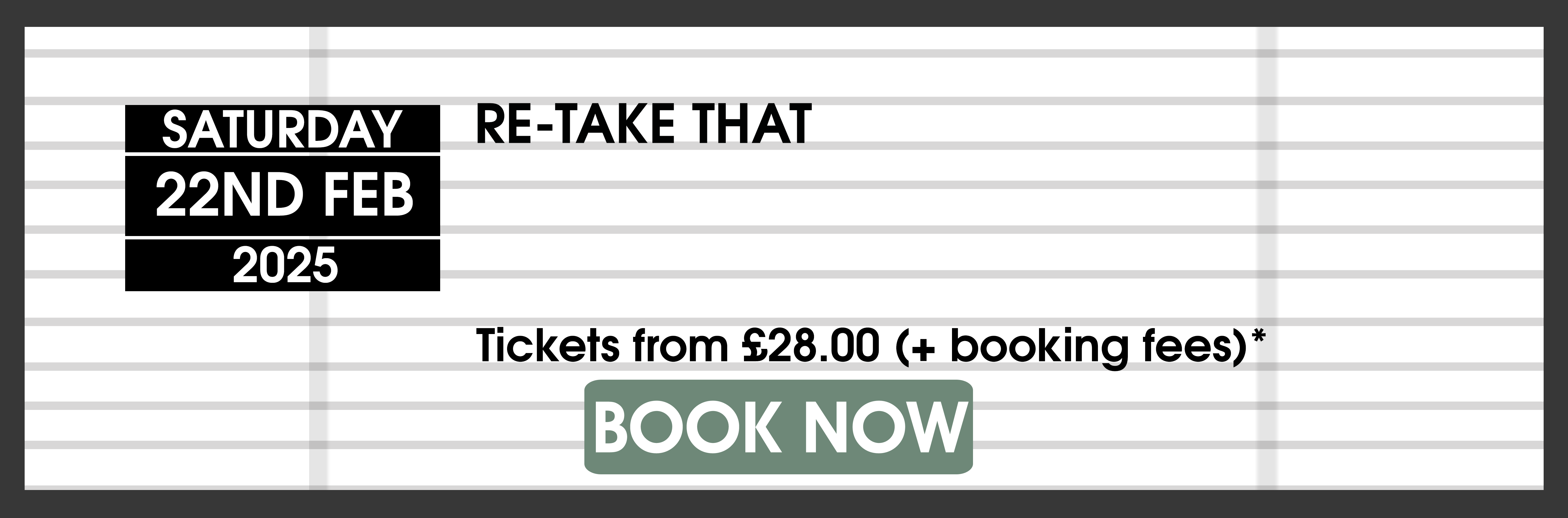 Re-Take That book tickets