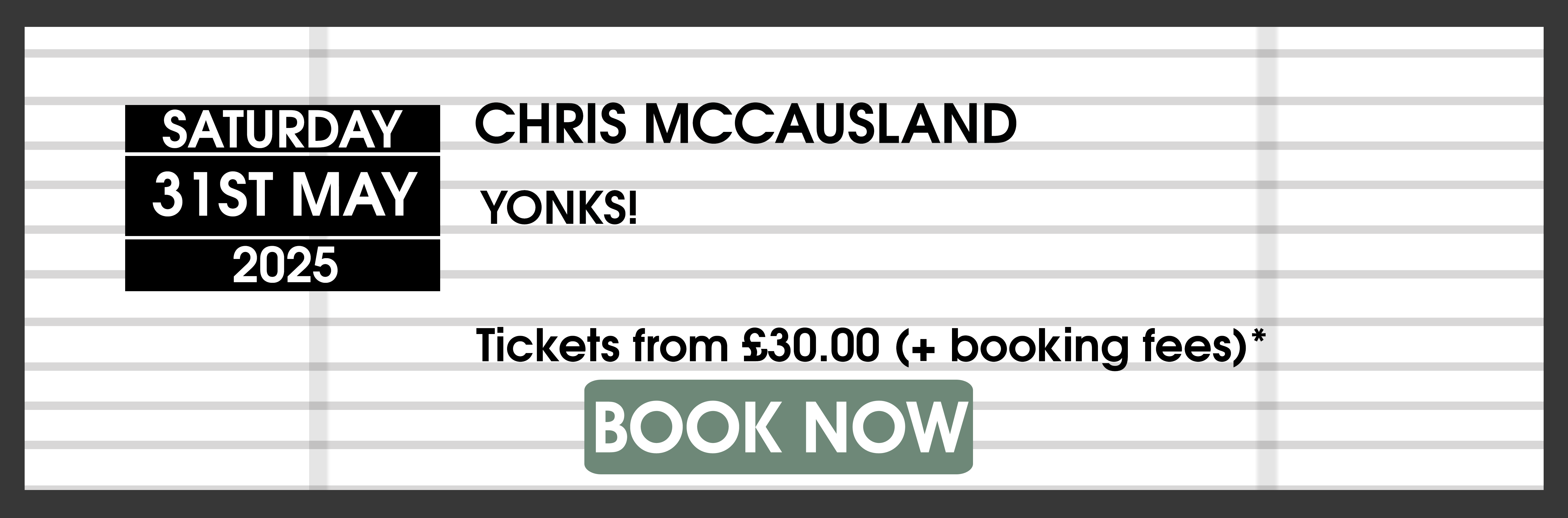 Chris McCausland Book Tickets