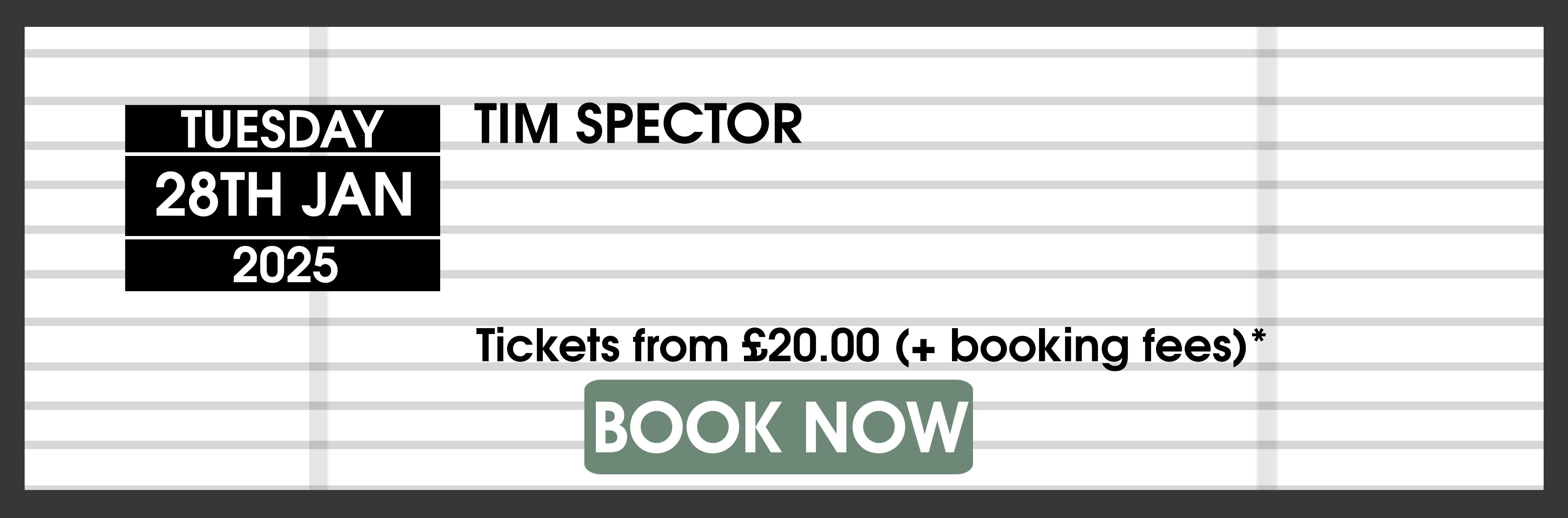 28.01.25 Tim Spector BOOK NOW