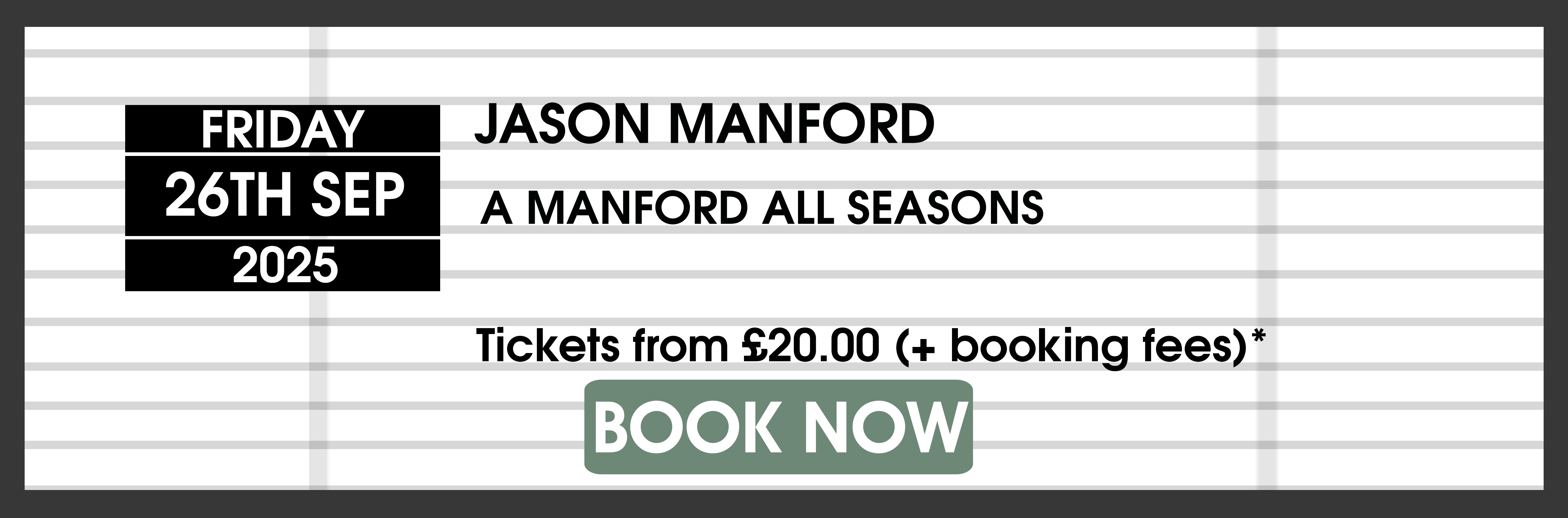 Jason Manford Book Tickets