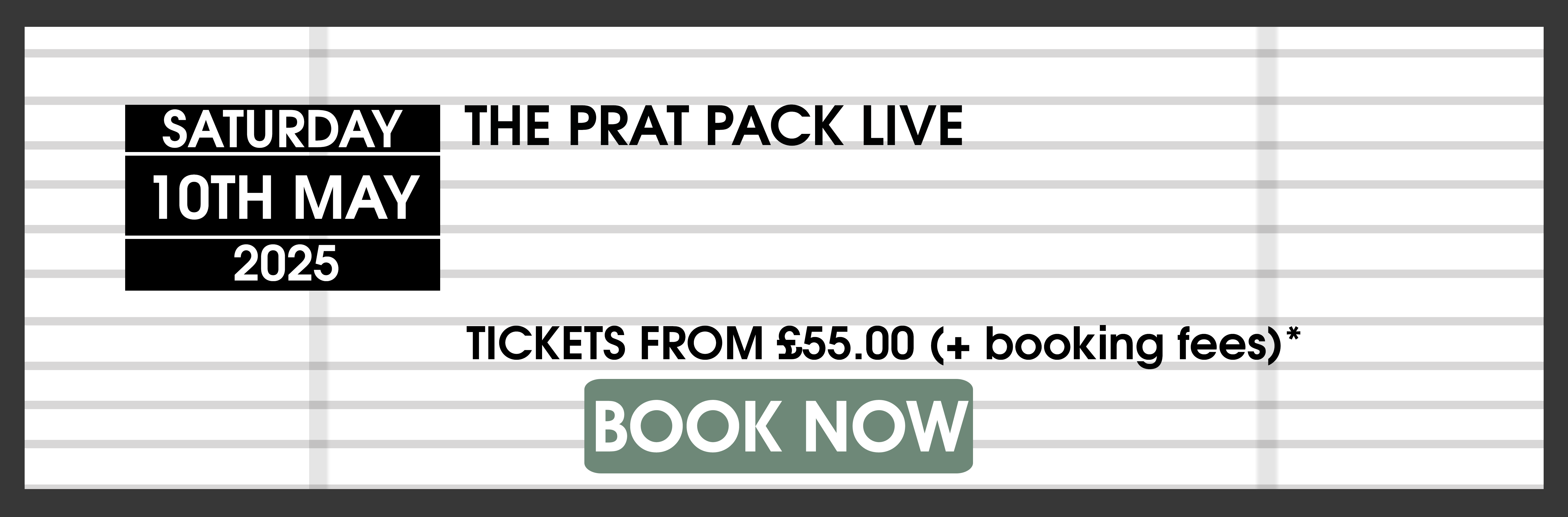 Prat Pack - BOOK NOW