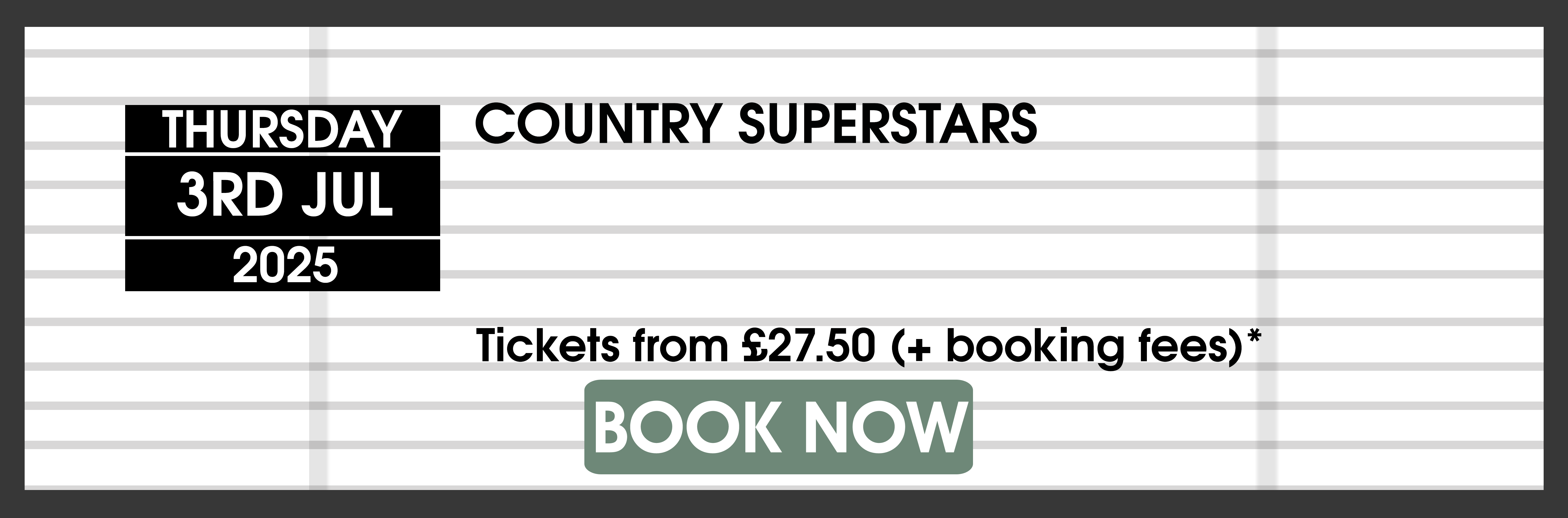 Country Superstars Book Tickets