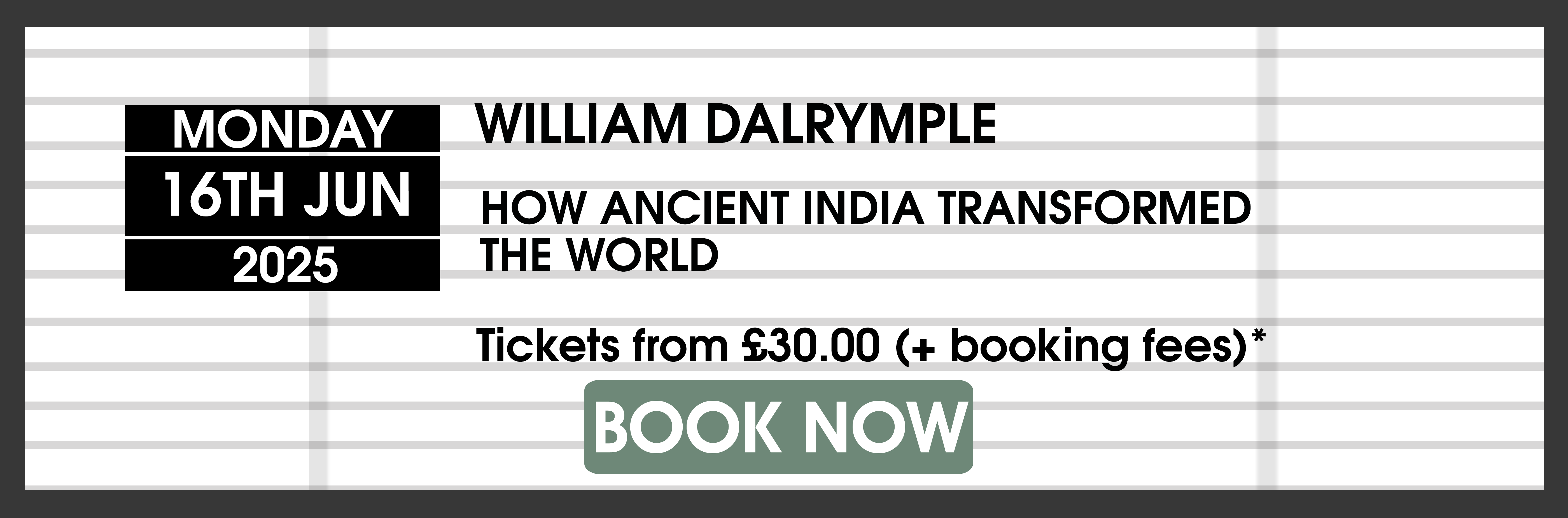 William Dalrymple Book Tickets