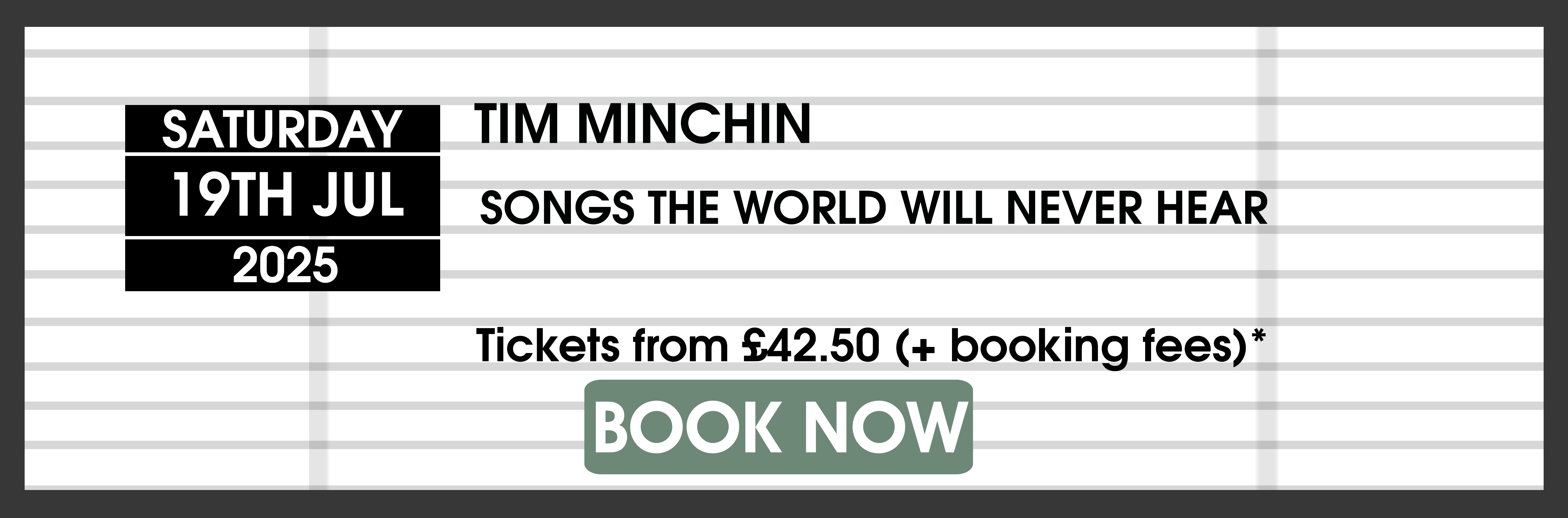 Tim Minchin Book Tickets